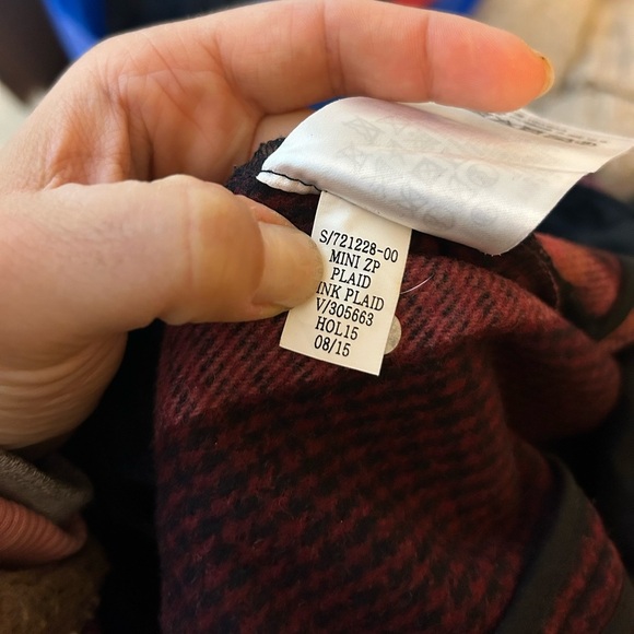 Gap Pink Plaid Zipper Mini Skirt - Picture 5 of 5